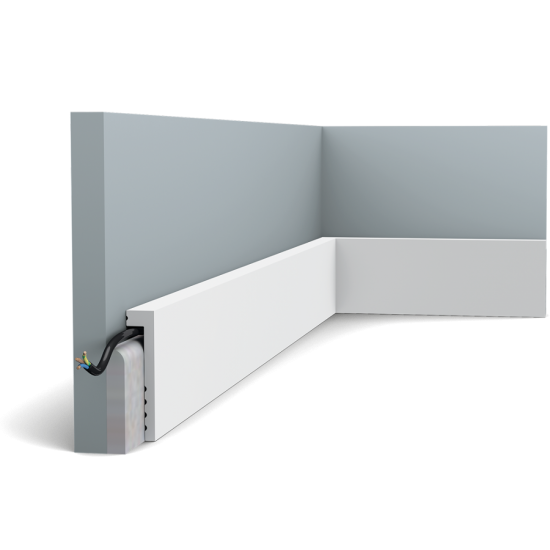 Listwa przypodłogowa ORAC Decor SX171. Kolor: biały. Wymiary: 22x100x2000 mm.