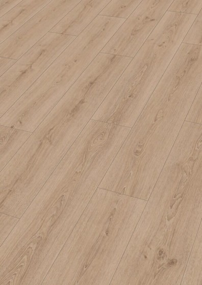 Meister Dąb Szypułkowy Czysty 6985; DD 600 S ze zintegrowanym podkładem, AquaSafe; V-Fuga x 4; Wymiar: 9x220x1287 mm; Klasa:23/33.
