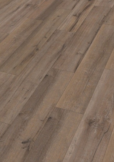 Meister Dąb Stare Drewno Ziemisty Szary 6986; DD 600 S ze zintegrowanym podkładem, AquaSafe; V-Fuga x 4; Wymiar: 9x220x1287 mm; Klasa:23/33.
