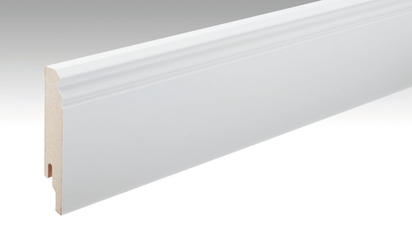 Meister Listwa Przypodłogowa 12 PK; MDF BIEL NATURALNA Połysk DF; 18x100x2500 mm