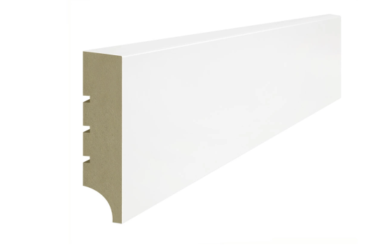 Lagrus CLASSIC 19 R1 Listwa MDF Biała RAL 9003; Wymiar: 19x80x2440 mm