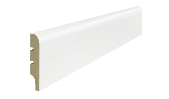 Lagrus CLASSIC R10 mini Listwa MDF Biała RAL 9003; Wymiar: 10x60x2440 mm