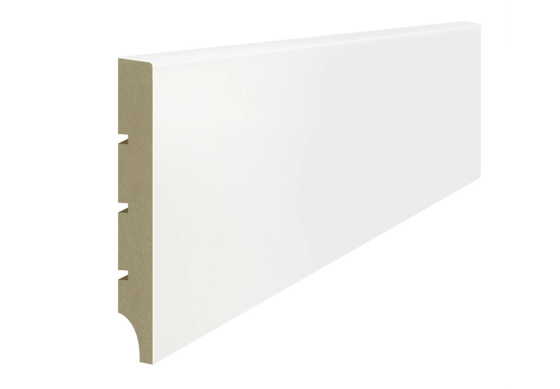 Lagrus SLIM 100 Listwa MDF Biała RAL 9003; Wymiar: 12x100x2440 mm