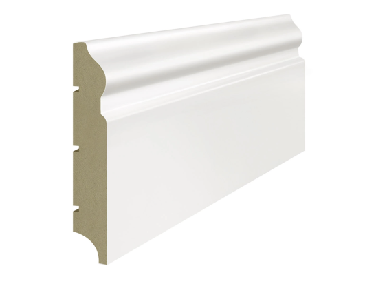 Lagrus OLIMP 120 Listwa MDF Biała RAL 9003; Wymiar: 19x120x2440 mm