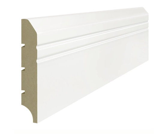 Lagrus NOVA 45 Listwa MDF Biała RAL 9003; Wymiar: 16x100x2440 mm