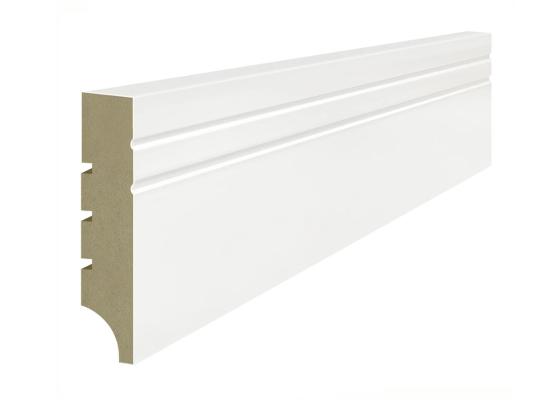 Lagrus NOVA R1 Listwa MDF Biała RAL 9003; Wymiar: 16x80x2440 mm