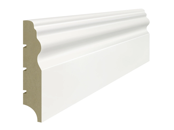Lagrus LUWR 100 Listwa MDF Biała RAL 9003; Wymiar: 19x100x2440 mm