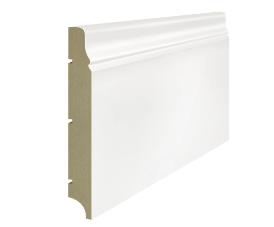 Lagrus KRYM 150 Listwa MDF Biała RAL 9003; Wymiar: 16x150x2440 mm
