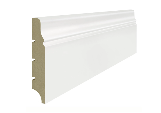 Lagrus KRYM 100 Listwa MDF Biała RAL 9003; Wymiar: 16x100x2440 mm