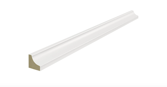 Lagrus ĆWIERĆWAŁEK Wklęsły Listwa MDF Biała RAL 9003; Wymiar: 16x16x2440 mm