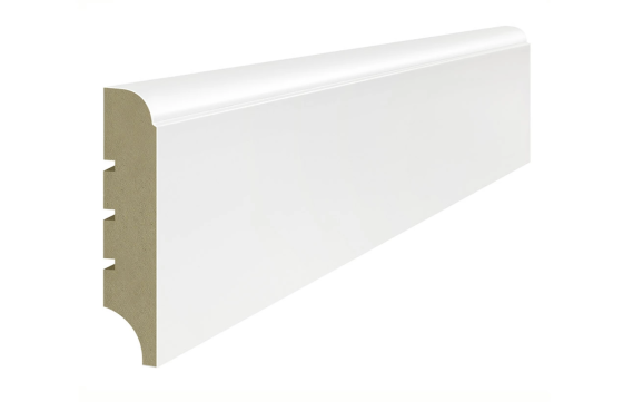Lagrus CLASSIC R10F Listwa MDF Biała RAL 9003; Wymiar: 16x80x2440 mm
