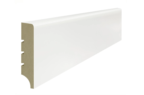 Lagrus CLASSIC R5 Listwa MDF Biała RAL 9003; Wymiar: 16x80x2440 mm