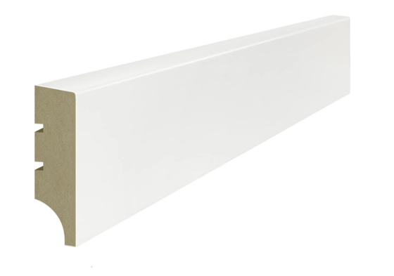 Lagrus BASIC R1 Listwa MDF Biała RAL 9003; Wymiar: 16x60x2440 mm
