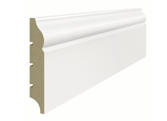 Lagrus ATENA 100 Listwa MDF Biała RAL 9003; Wymiar: 16x100x2440 mm