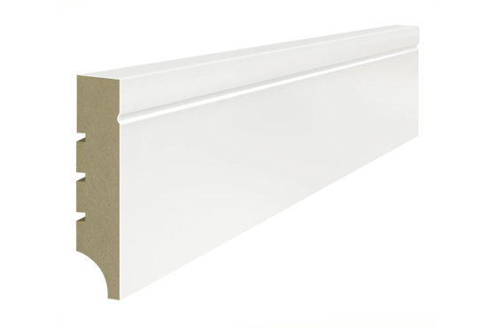 Lagrus NOVA Listwa MDF Biała RAL 9003; Wymiar: 16x80x2440 mm