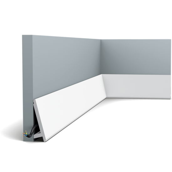 Listwa przypodłogowa ORAC Decor SX179. Kolor: biały. Wymiary: 29x97x2000 mm.